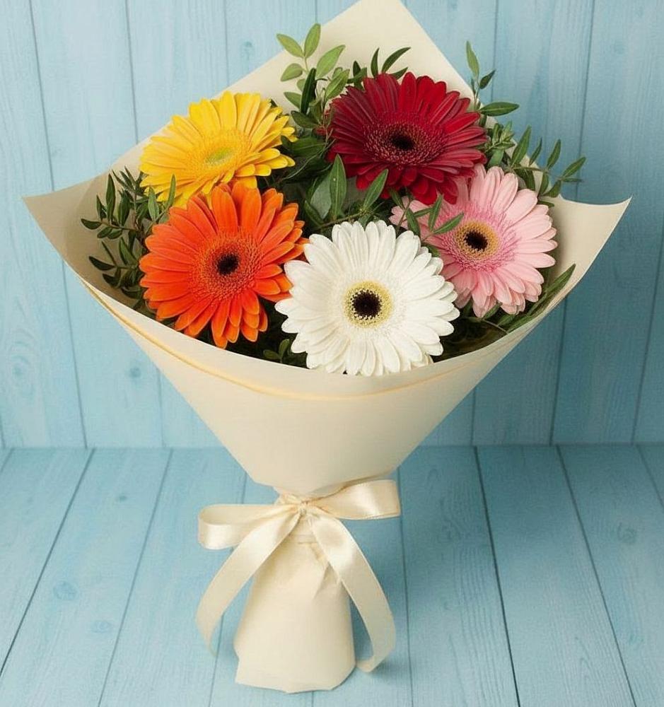 Букет цветов из: Герберы в Широчанке