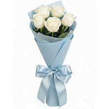 Букет 5 Белых роз Проуд в Широчанке