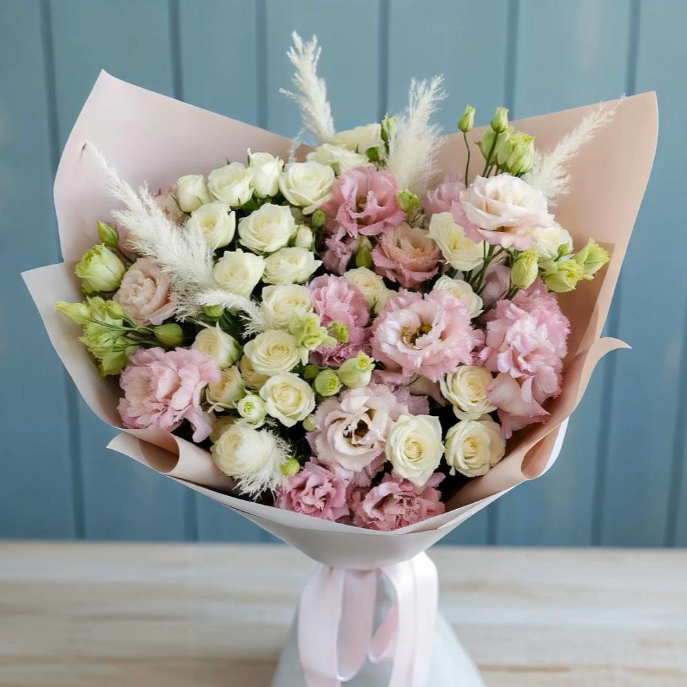 Букет цветов из: Альстромерии и Розы в Широчанке