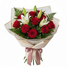 Букет цветов из:  Лилии и Розы в Широчанке