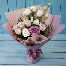 Букет цветов из:  Розы и Лизиантусы в Широчанке
