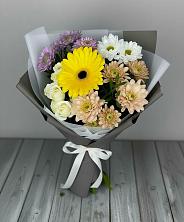 Букет цветов из:  Розы, Герберы и Хризантемы в Широчанке