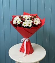 Букет цветов из:  Хризантемы #REPLACE_PRED# Широчанке