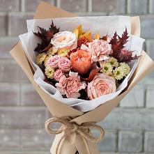 Букет цветов из:  Гвоздики, Хризантемы и Розы в Широчанке