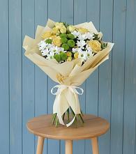 Букет цветов из:  Хризантемы и Розы в Широчанке