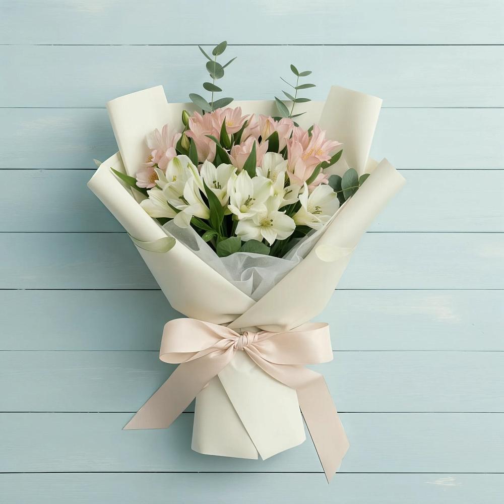 Букет цветов из: Альстромерии в Широчанке