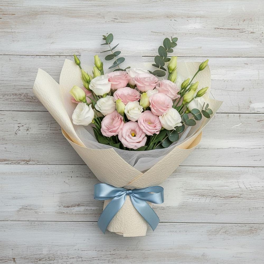 Букет цветов из: Лизиантусы в Широчанке